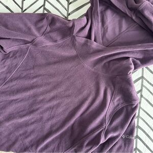 Columbia Size S Purple Lightweight Fleece Hoodie